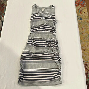 Converse One Star‎ sleeveless Tank ruched Midi Dress Large